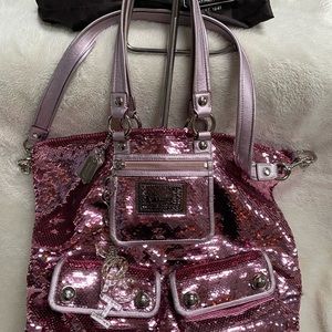 COACH Poppy Spotlight Sequin Tote